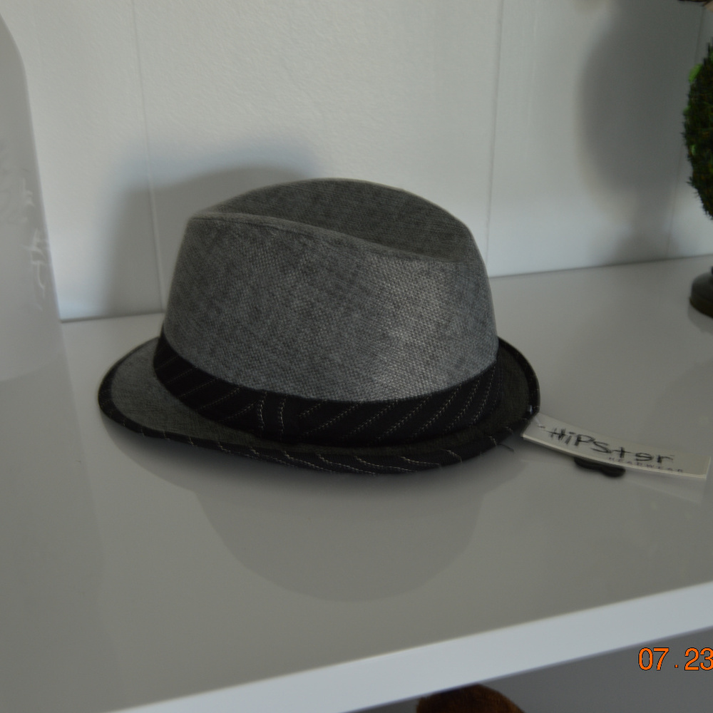 Grey Fedora Mens Hat